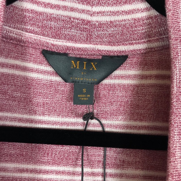 🌺🌼Mix by 41 Hawthorne Pink Striped Cardigan - Picture 4 of 14